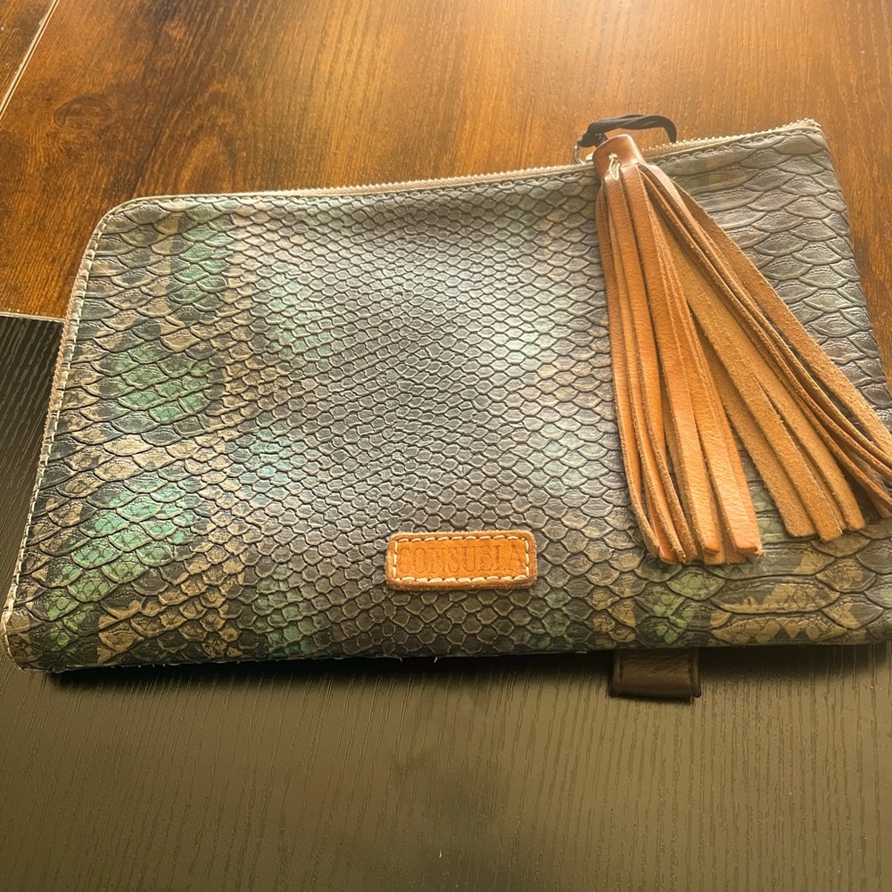 CONSUELA L-Shaped Clutch in Rattler